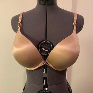 Victoria's Secret Bombshell Plunge Push-Up Bra Beige 34DD Add 2 Cup Sizes